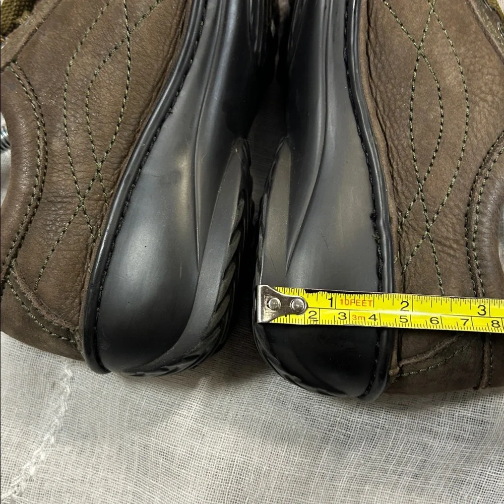 Leather lace up slight platform shoes